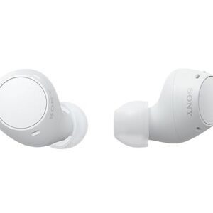 White True Wireless Earbuds with Comfortable In-Ear Design