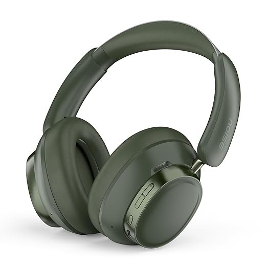 Noise over-ear wireless Bluetooth headphones with soft ear cushions, built-in controls, and premium sound quality in green