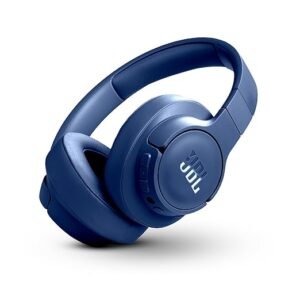 JBL Dark blue Wireless Over-Ear Bluetooth Headphones with Comfortable Cushioned Ear Cups